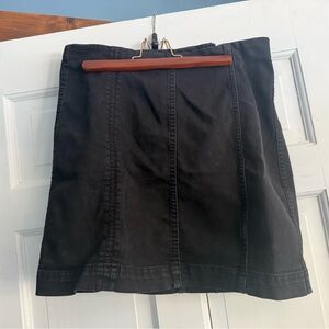 Free People Black Women's Mini Skirt